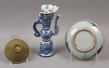 PARTI PORSLIN, 3 delar, Kina. 1900-talets slut.