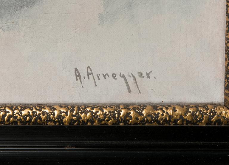 Alois Arnegger, olja på duk, signerad.