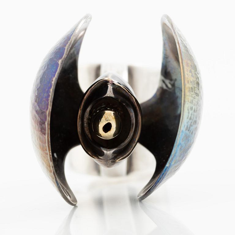 Bernd Janusch, a ring, silver, Stockholm 1998.