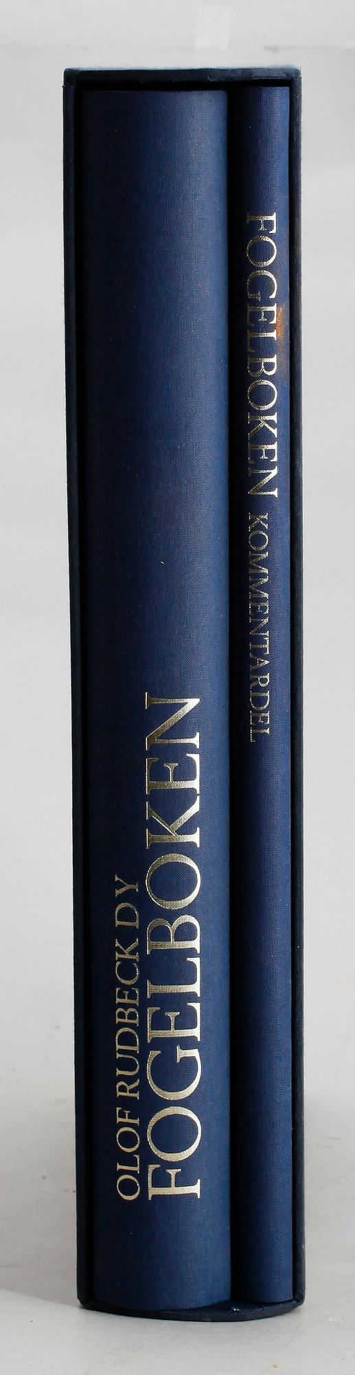 BÖCKER, 2 vol, "Fogelboken", Olof Rudbeck dy, René Coeckelberghs Bokförlag, Stockholm, 1985.