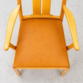 Carl Malmsten, “Ambassador”, armchairs, 6 pieces, Åfors Möbelfabrik, late 20th century.