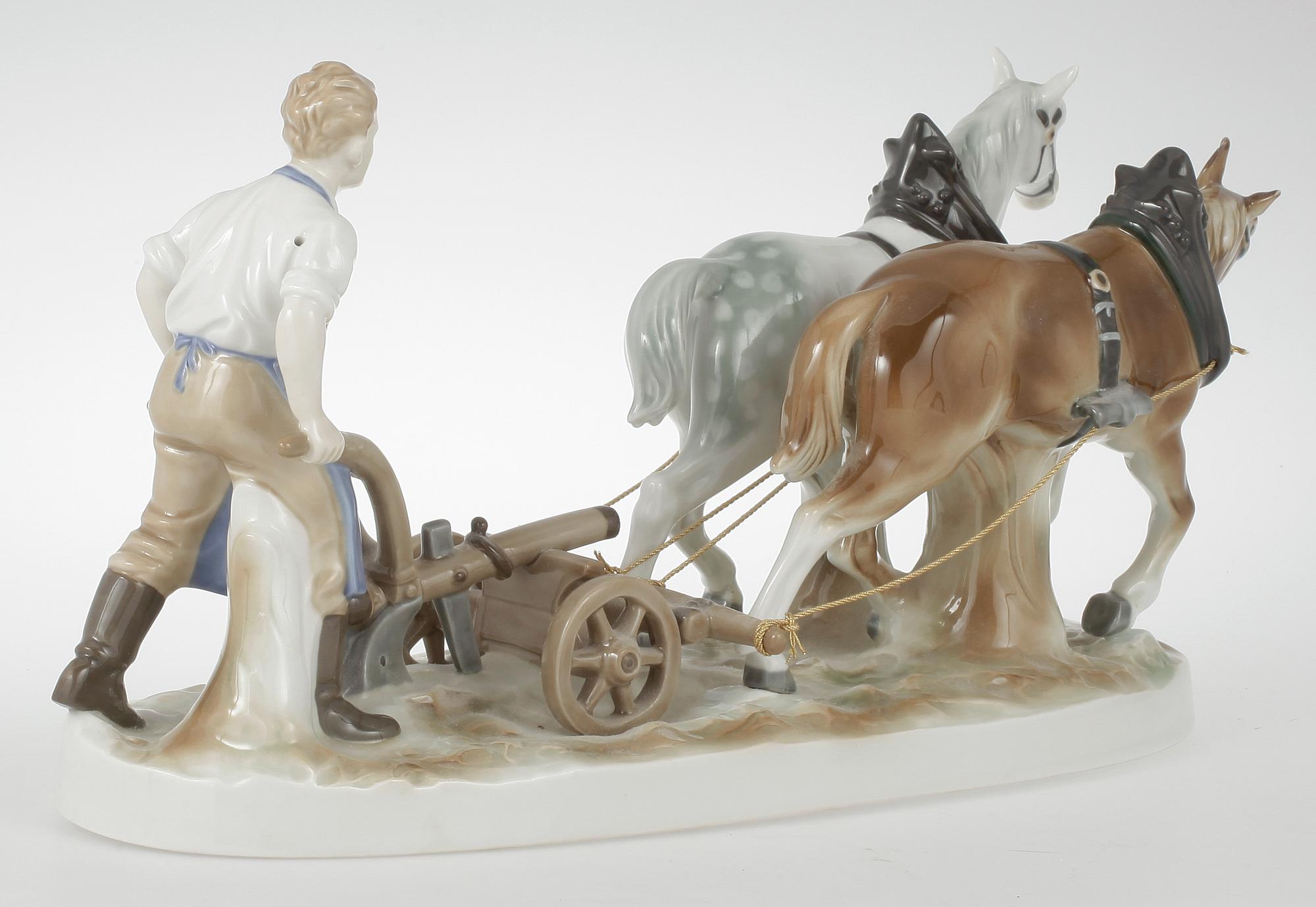 FIGURIN, porslin, Otydlig märkning, Tyskland, 1900-tal.