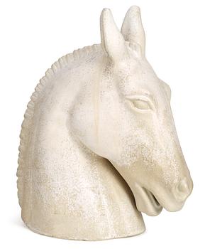 359. A Gunnar Nylund stoneware sculpture of a horse's head, Rörstrand.