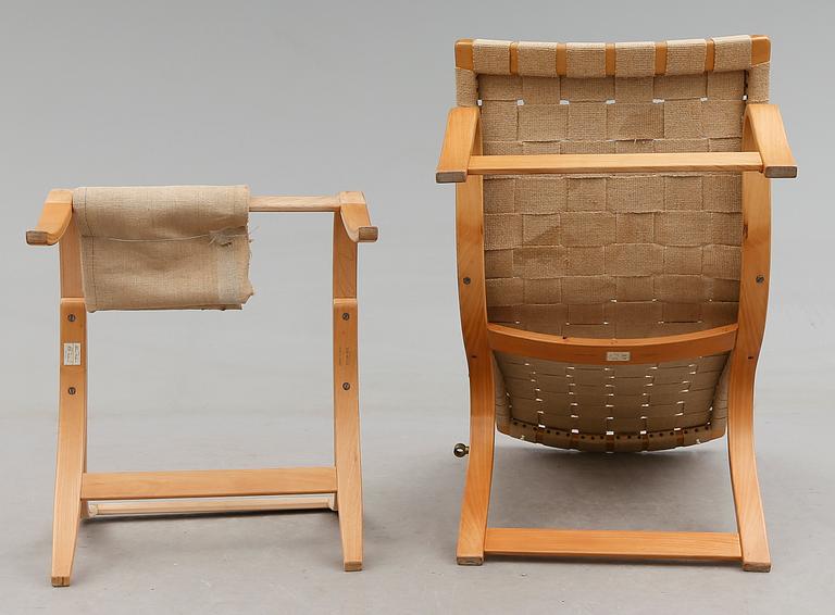 VILSTOL, "Liggstol nr 36", OCH FOTPALL, Bruno Mathsson, Firma Karl Mathsson, Värnamo, 1941.