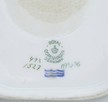SERVISDELAR, 3 delar "Sachsisk blomst", Royal Copenhagen, 1900-talets mitt.
