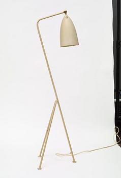 A Greta Magnusson Grossman grey lacquered 'Grasshopper' floor lamp, Bergbom's, Sweden 1950's, model G-33.