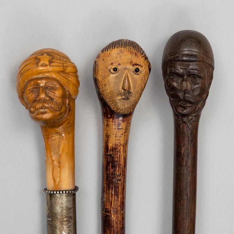 TWELVE CANES, late 19th century.