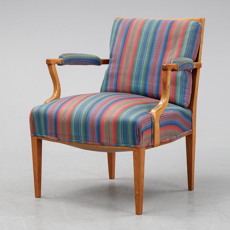 Josef Frank, a mahogany model 969 armchair from Svenskt Tenn.