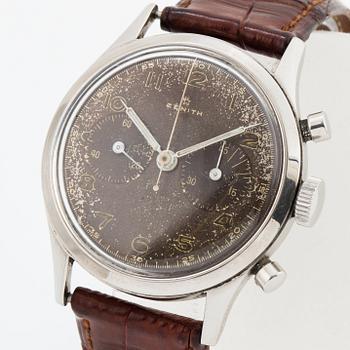 ZENITH, chronograph, "Type Military", "Tropical Dial".