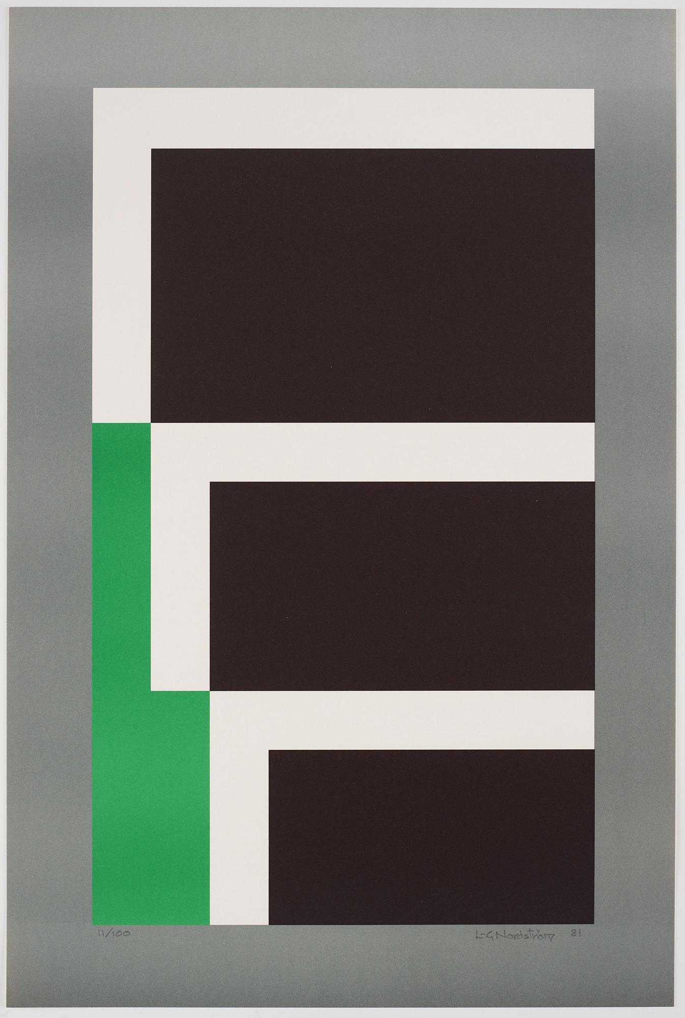 ”6 konkreta” the complete portfolio of 6 lithographs.