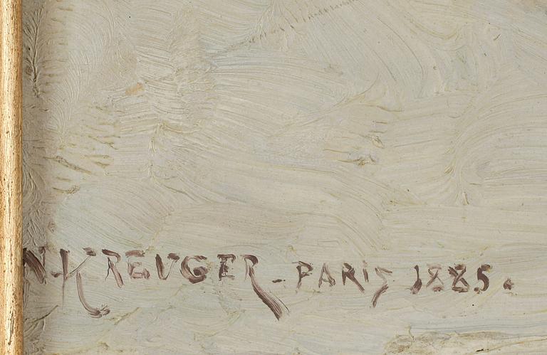 Nils Kreuger, "Utanför barriären", motiv från Paris.