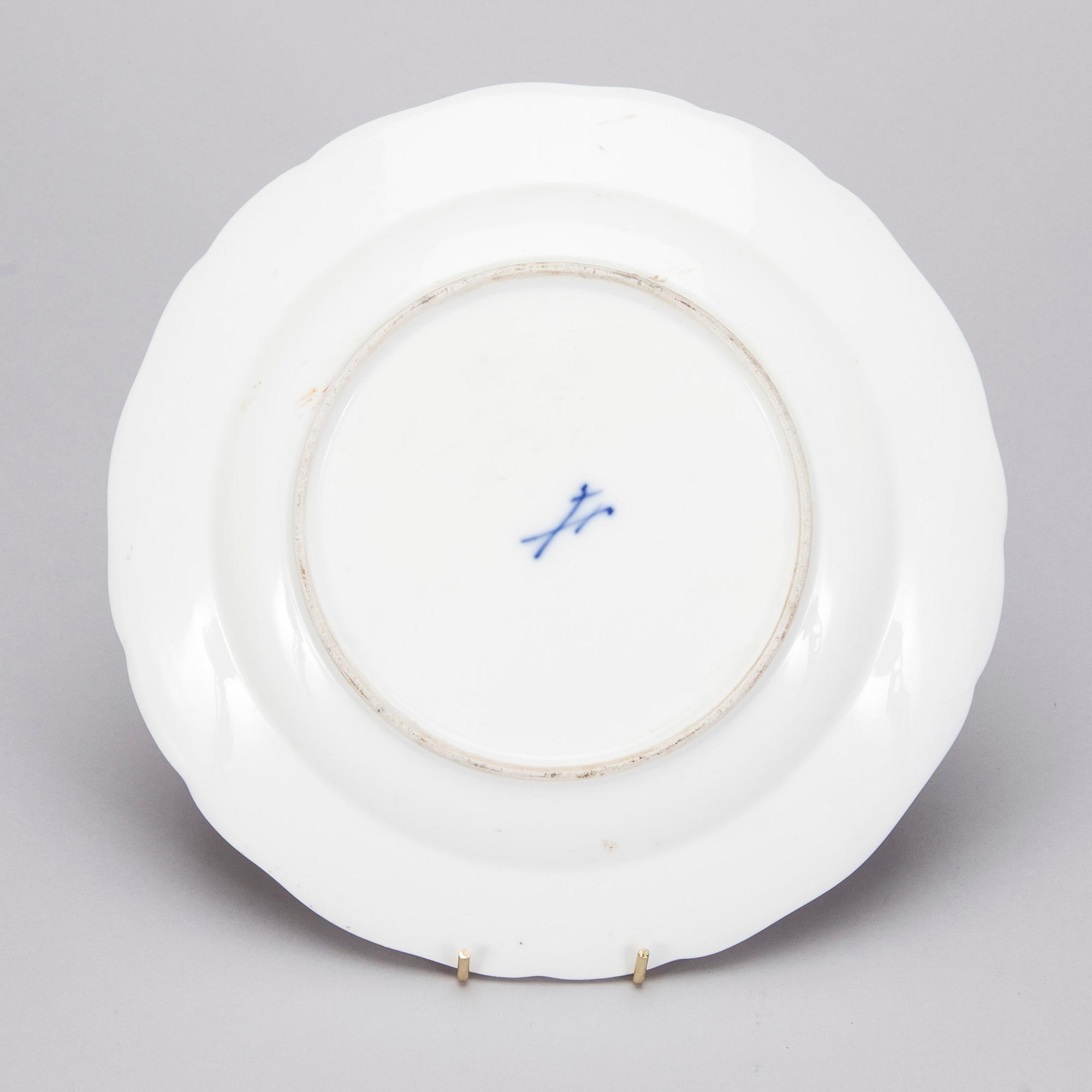 TALLRIK, porslin, Meissen 1800-tal.