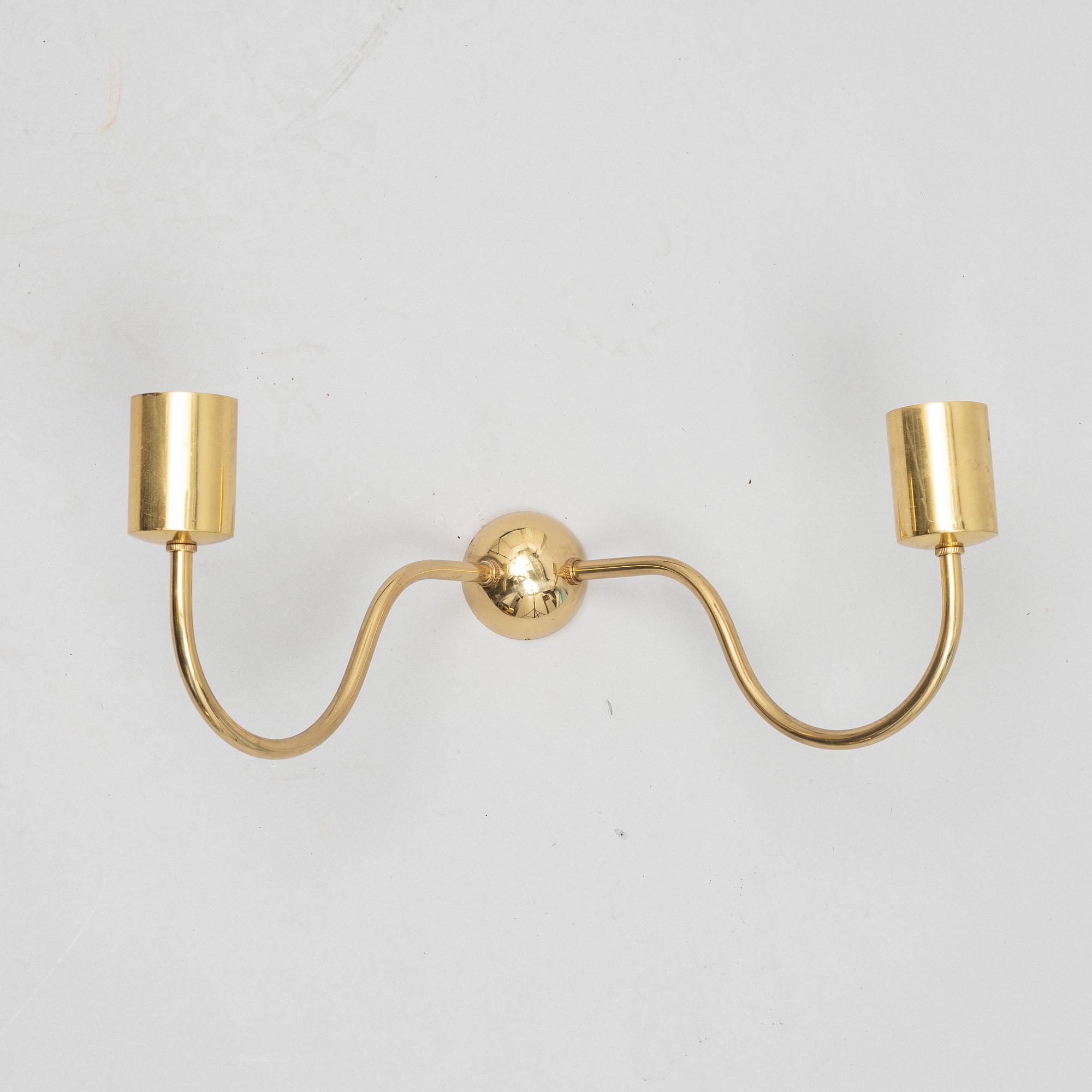 Josef Frank, wall lamps, 2 pcs, model 2335 and 2389, Svenskt Tenn.