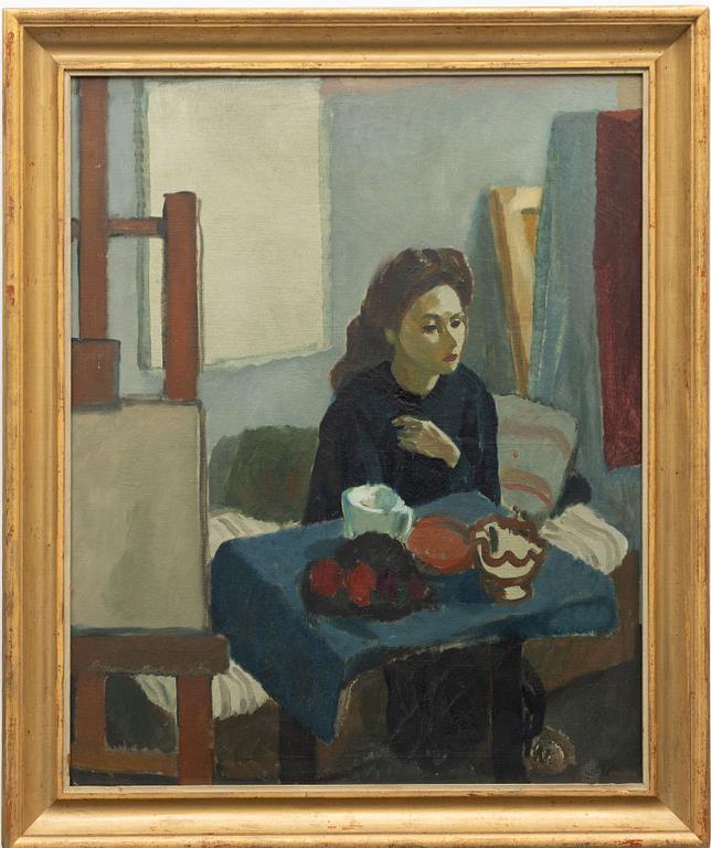 Magnus Creutz, I ateljén.