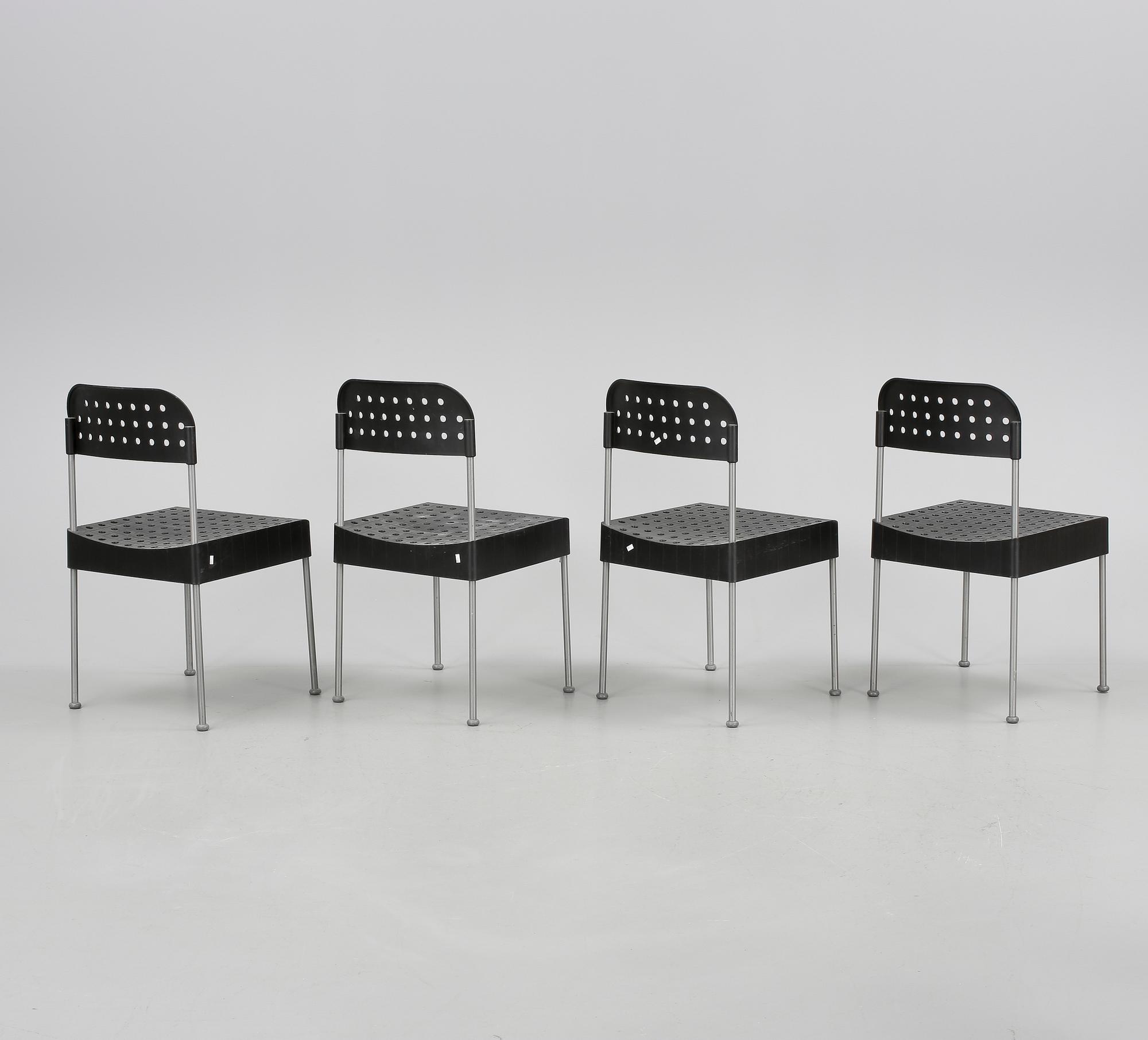 STOLAR, 4 st, "Atlantide", Enzo Mari, Driade, 2000-tal.