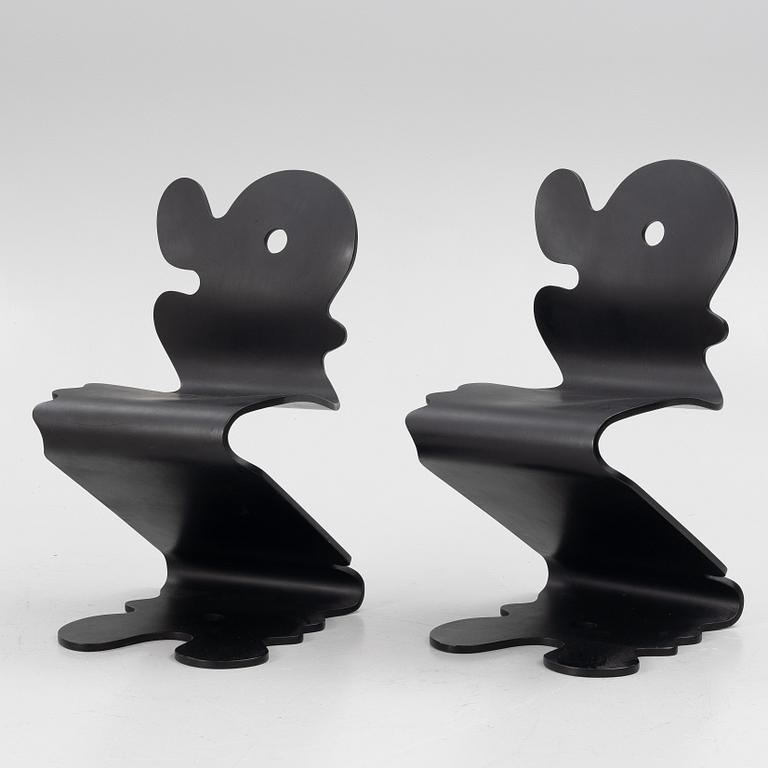 Verner Panton, chairs, a pair, "Pantonic 5000 chair", Studio Håg, Norway, 1990s.