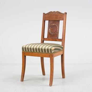 A 19th century desk and chair.