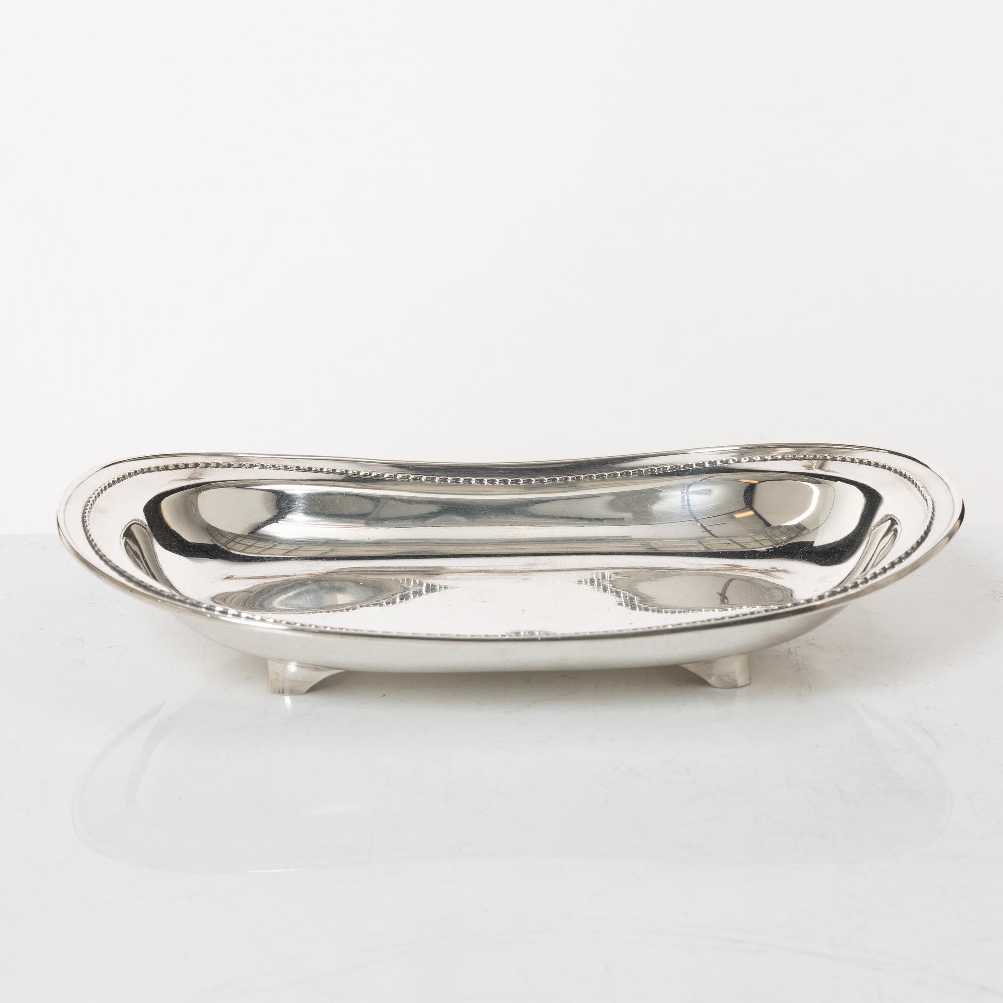 A Swedish silver bowl/dish, mark of Carl Fredrik Carlman, Stockholm 1932.