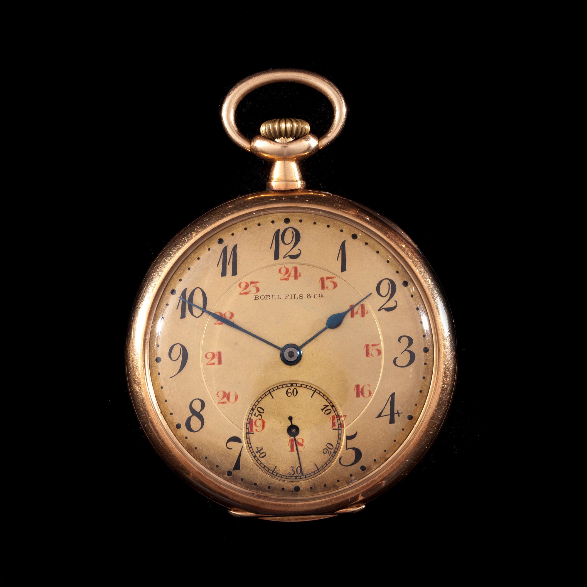 FICKUR, 14K guld, Borel Fils & Cie 1917.