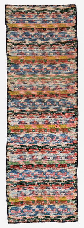 A set of three bolts of silk with 'five clawed dragons' against a midnight blue ground, Qing dynasty, 19th century.