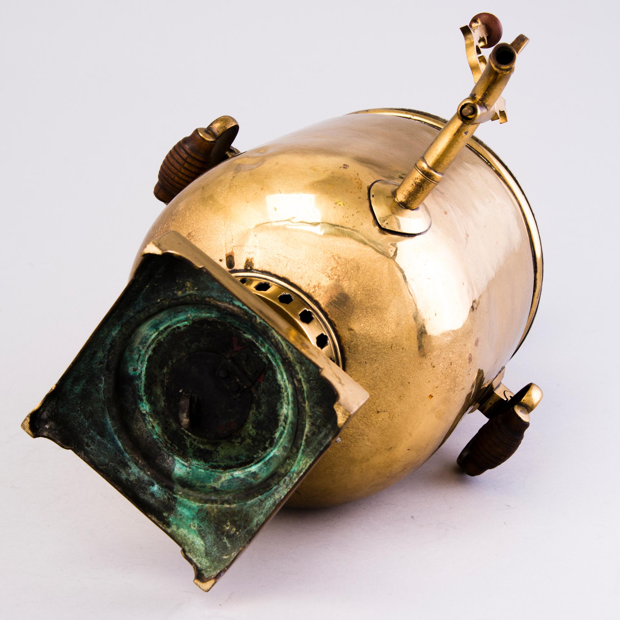 SAMOVAR, mässing, Tula, Ryssland, kring 1900.