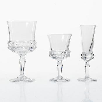 Ingeborg Lundin, glasservis, 63 st, "Silvia", Orrefors.