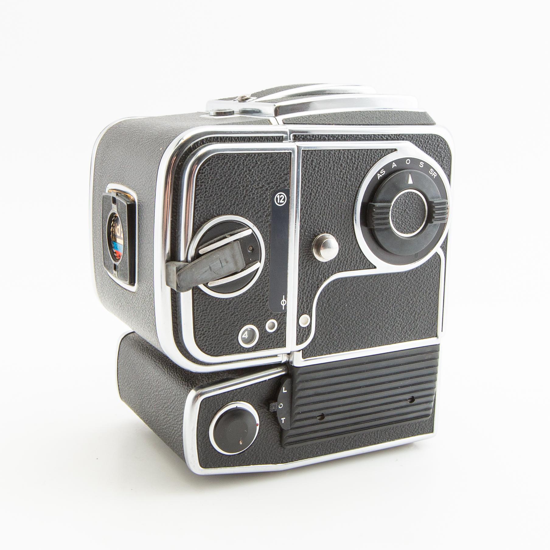 Kamera Hasselblad 500 EL/M kamerahus och objektiv.