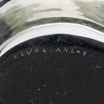 Alvar Aalto, A '9750' glass vase, signed Alvar Aalto. 
Iittala in production 1949-1954.