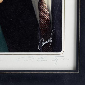 Royal photograph, the King and Queen of Sweden, personally signed and dated 1984.