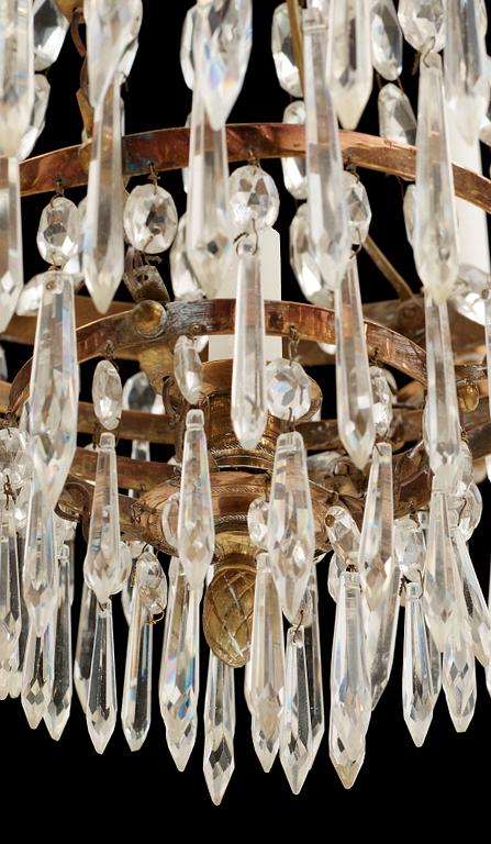 LJUSKRONA, delvis senempire, 1800-tal. H 70.