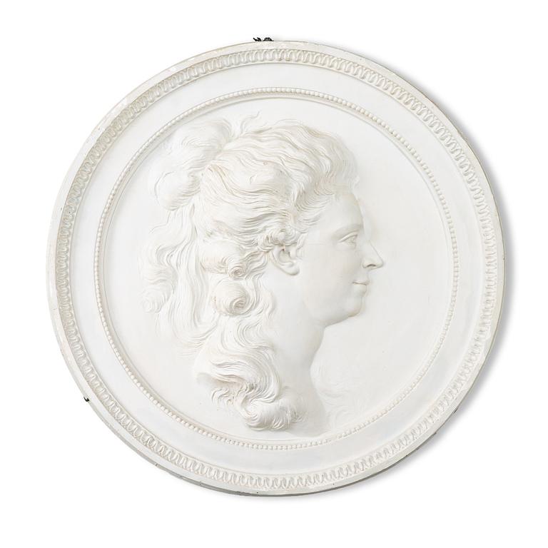 Portrait medallions, a pair, after Johan Tobias Sergel (Sweden 1740–1814),