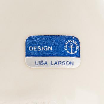 Lisa Larson, figuriner, 2 st, stengods, Gustavsberg, 1900-talets andra hälft.