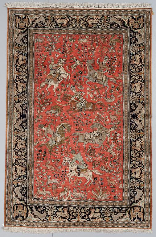 MATTA. Old Silke Ghom. 206 x 135 cm.