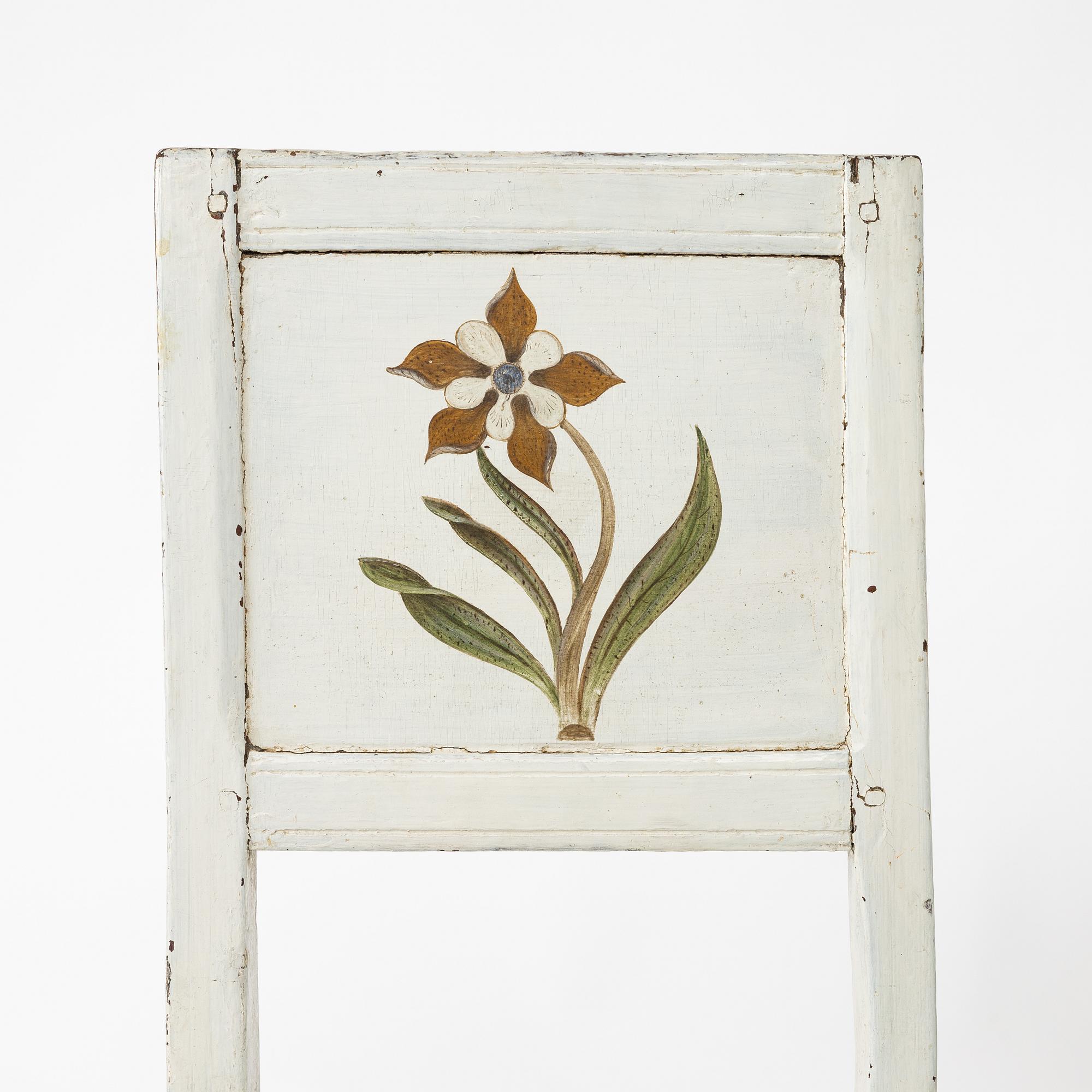 A pair of Swedish chairs, 18th/19th century.