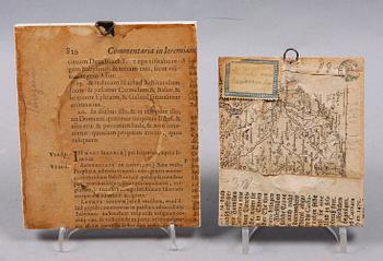 MINIATYRMÅLNINGAR, 2 st, tidigt 1900-tal.