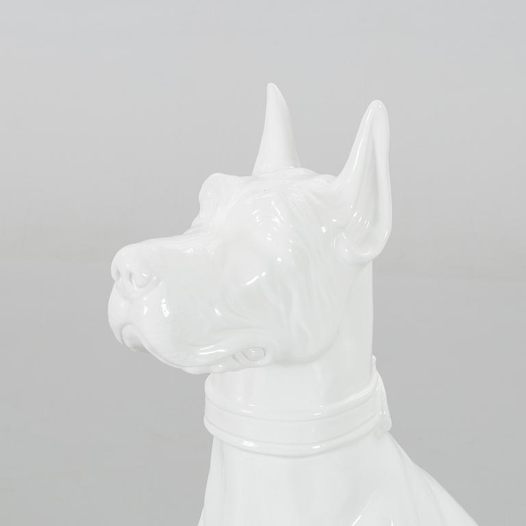 GOLVFIGURIN, porslin, "Doberman" , 1900/2000-tal.