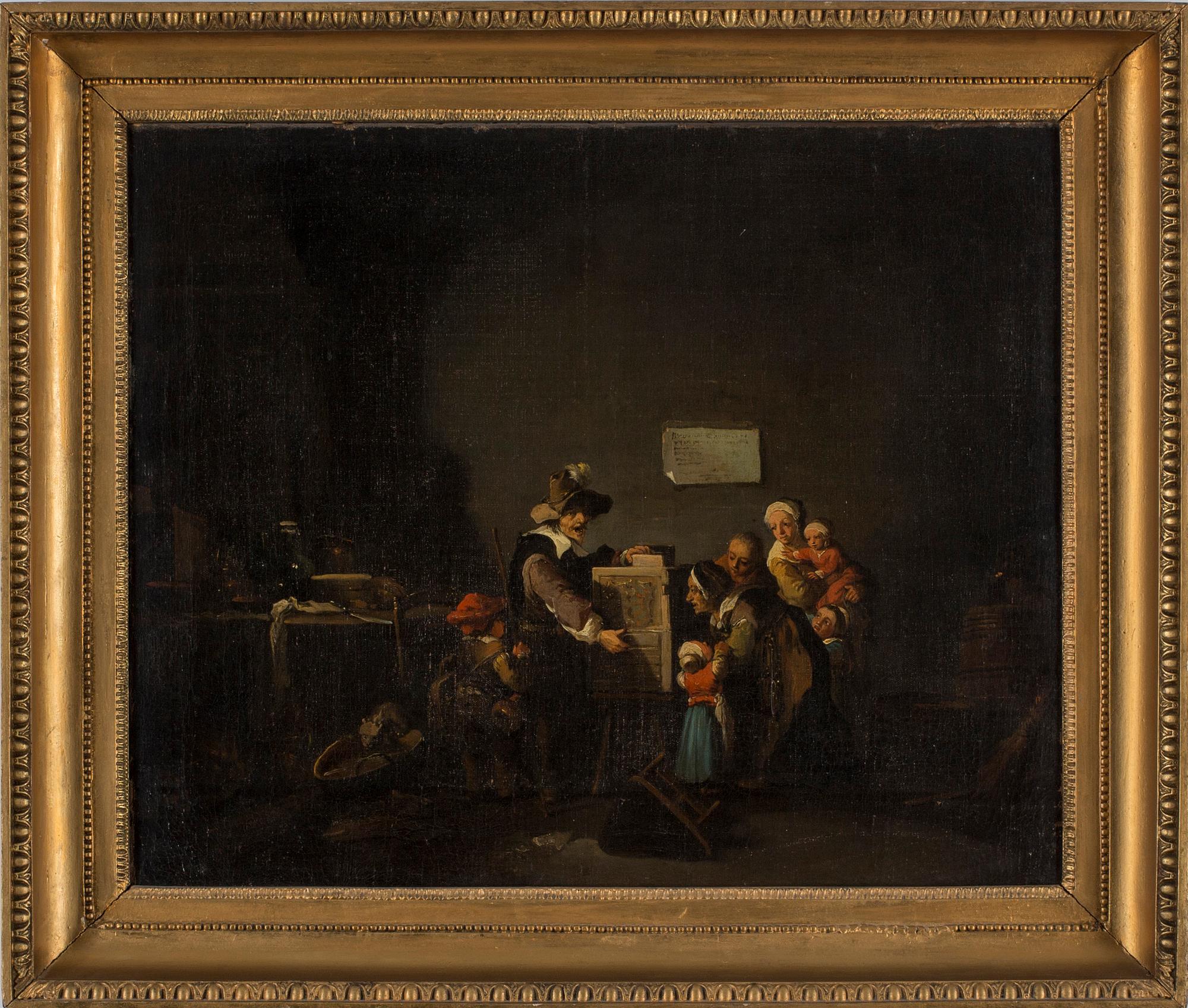 JAN HAVICKSZ. STEEN, hans art, olja på duk, ej signerad.