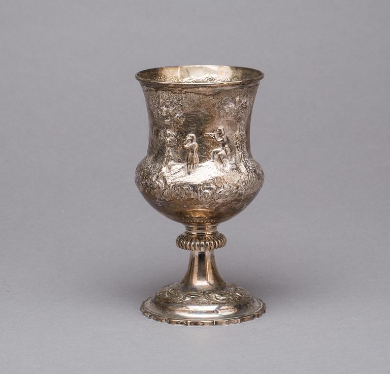 POKAL, silver, England, 1800-tal. Vikt ca 444 g.