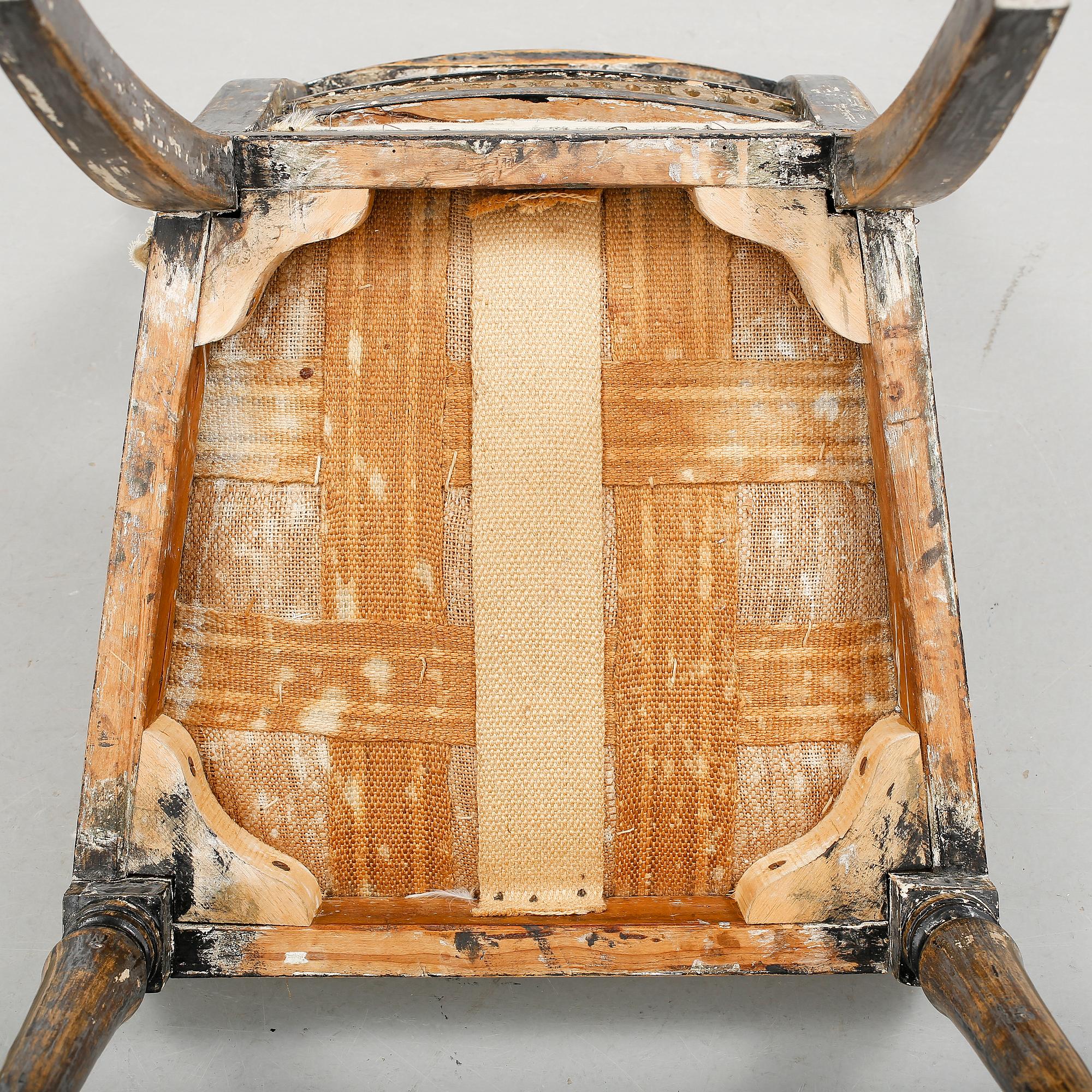 STOL. Gustaviansk, 1700-talets slut.
