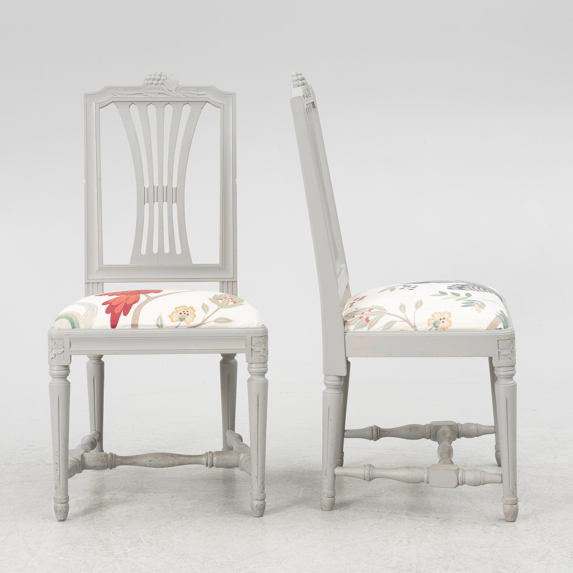 Chairs, 12 pcs, Gustavian style, Lindome model, 21st century.