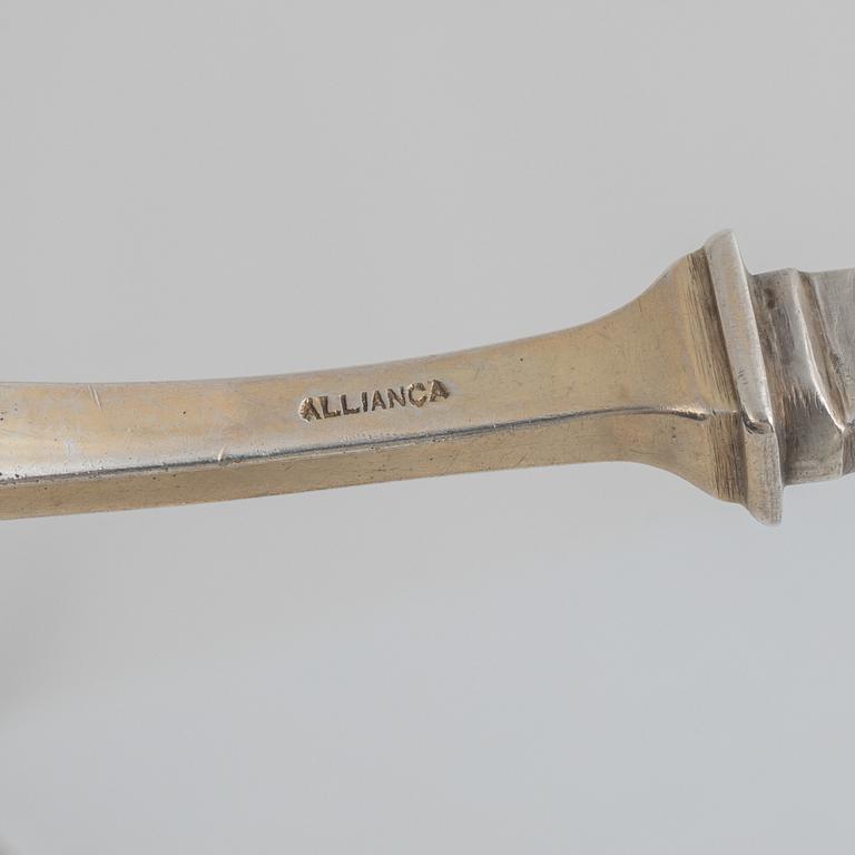 A Portuguese Silver Cutlery,  post 1933, 833 silver (143 pieces).