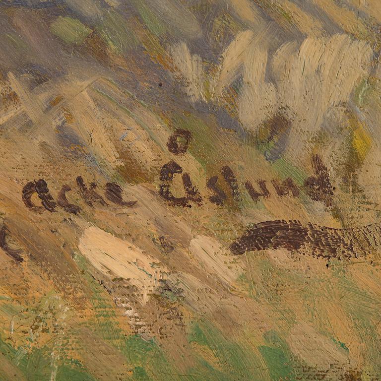 ACKE ÅSLUND, olja på duk, signerad Acke Åslund.