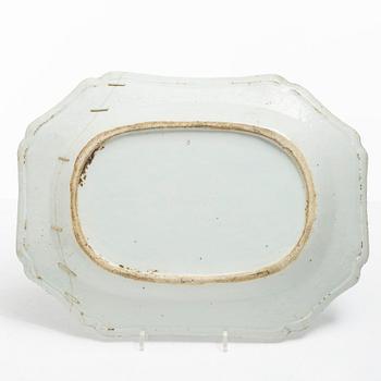 Four blue and white serving dishes, China, Qianlong (1736-95).