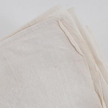 Twelve linnen napkins, 19th century.