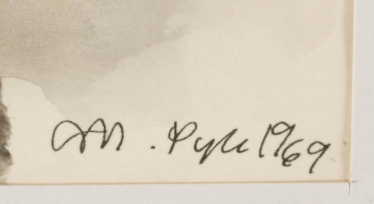 MADELEINE PYK, blandteknik, signerad och daterad 1969.
