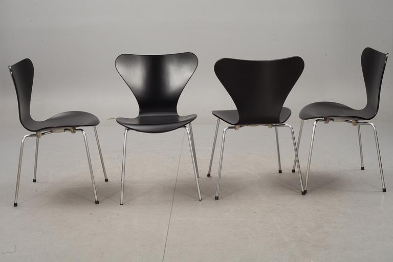 STOLAR, 7 st "Sjuan", design Arne Jacobsen.