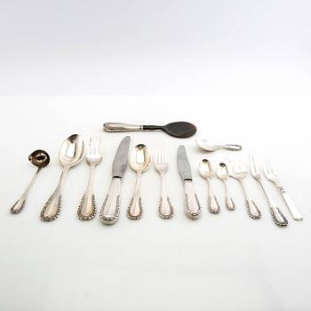 Georg Jensen, Cutlery approx. 61 dlr "Lily of the Valley" silver Copenhagen 1920s.