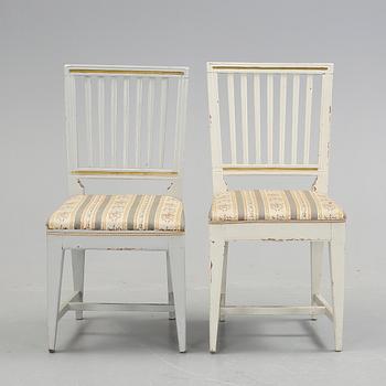 STOLAR, snarlika, sk Leksandmodell, sengustavianska, 1800-talets första hälft.