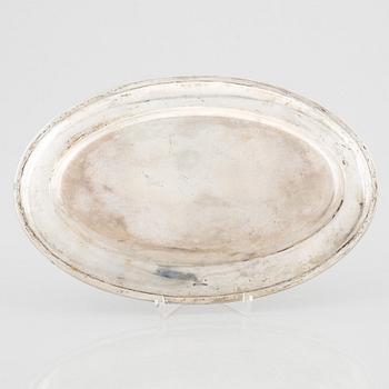 A Swedish silver tray, possibly mark of Alfred Ambrosius, Stockholm 1903.