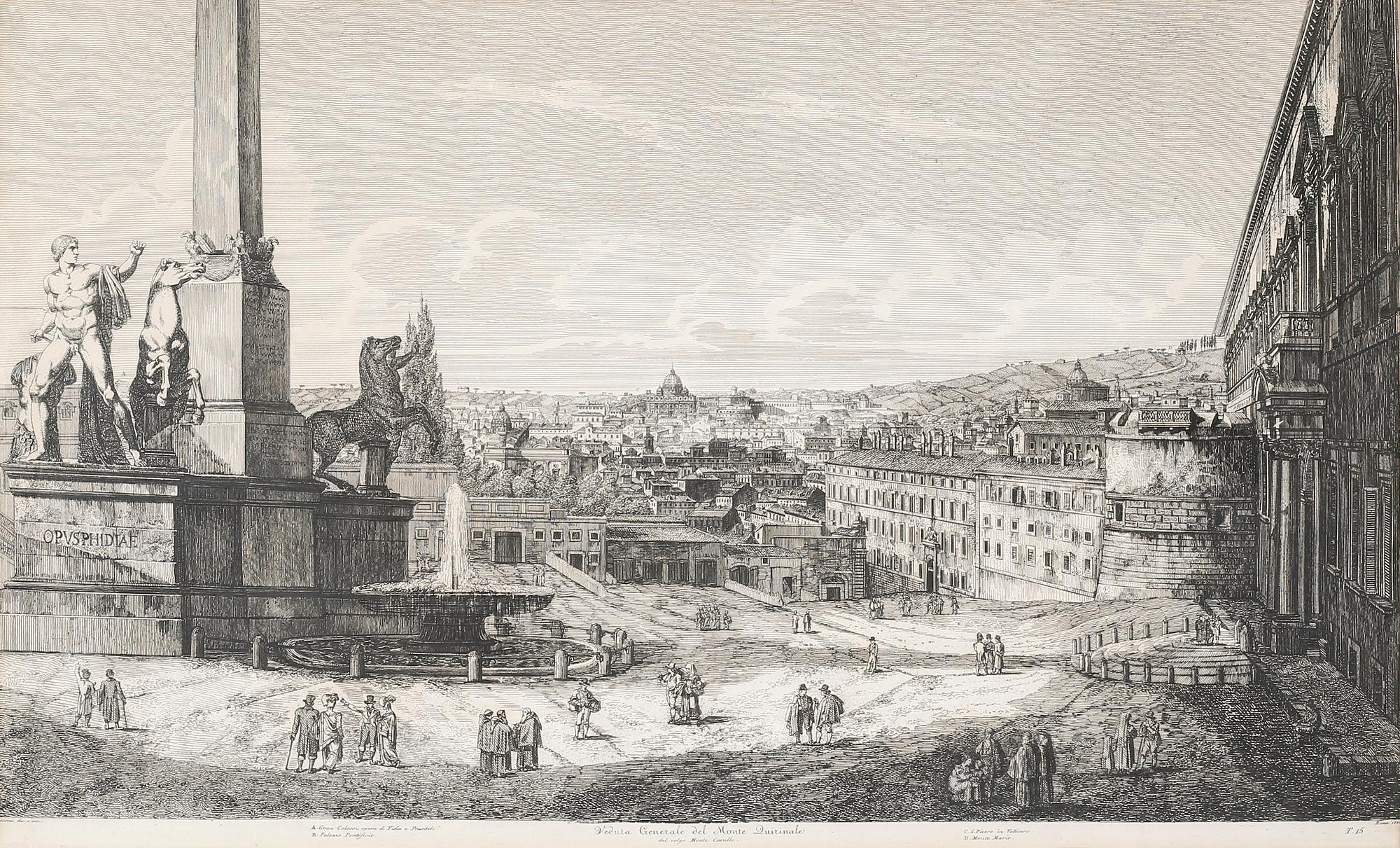 LUIGI ROSSINI,  etching, possibly later print.
